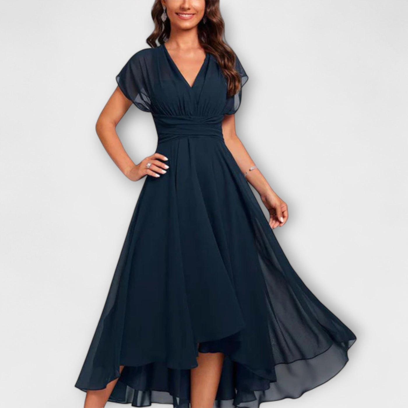 Beatrice™ | A-Line Dress with V-Neck