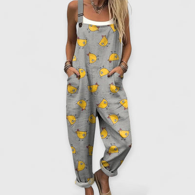 Althea | Women's Vintage Wide-Leg Jumpsuit