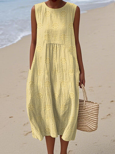Alexandra | Sleeveless Midi Dress  Airy Freedom, Casual Charm
