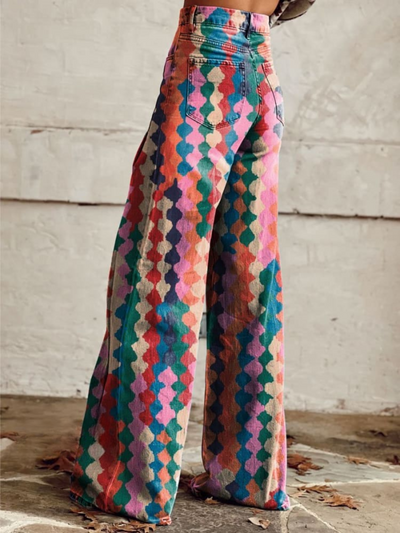 Lina™ - Vintage Comfortable Wide Leg Trousers