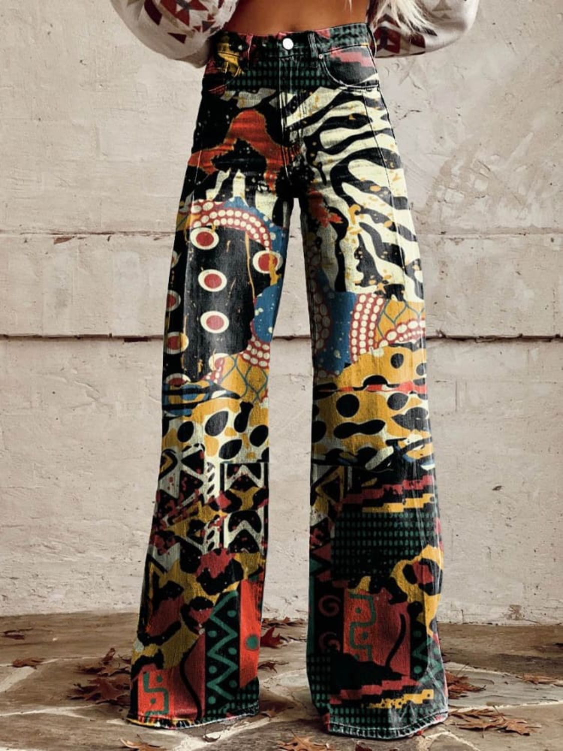 Mia™ - Modern Colourful Wide Leg Trousers