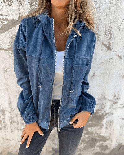 Sierra Corduroy Hooded Jacket