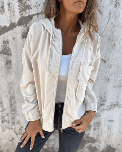 Sierra Corduroy Hooded Jacket