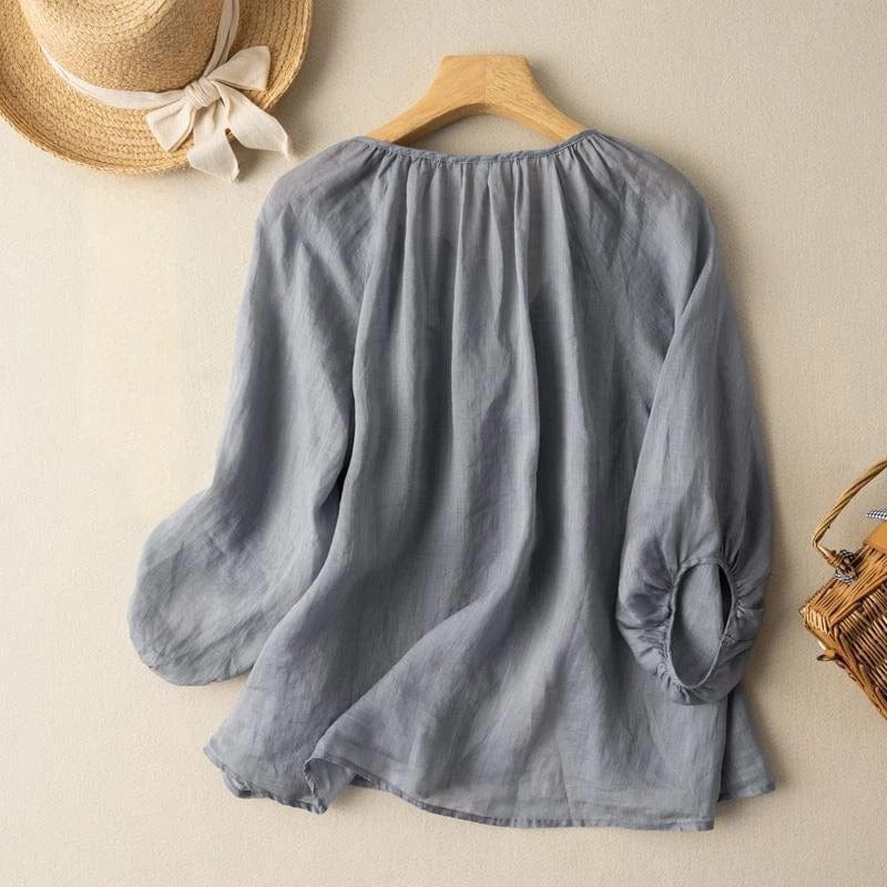 Arla Linen Blouse
