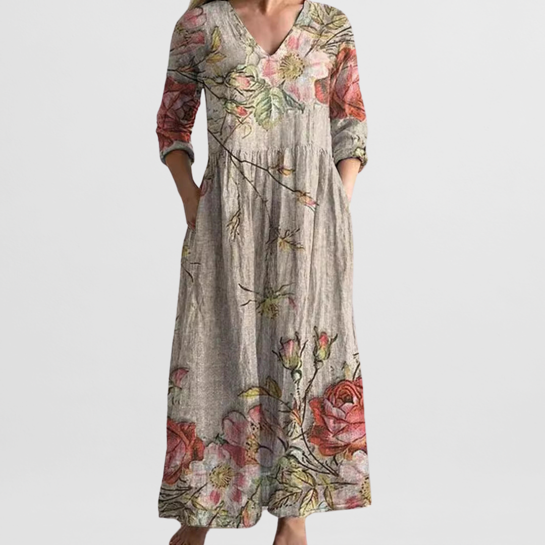 Serena Floral Maxi Dress