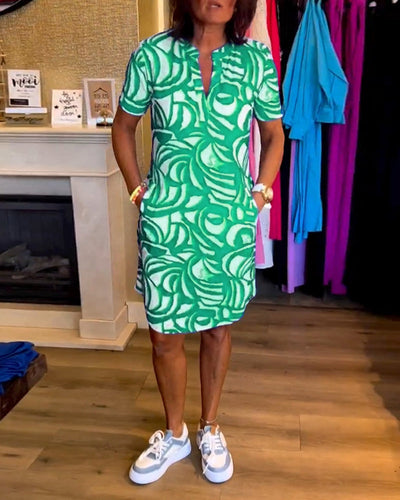 Nola | Bold Print Polo Dress