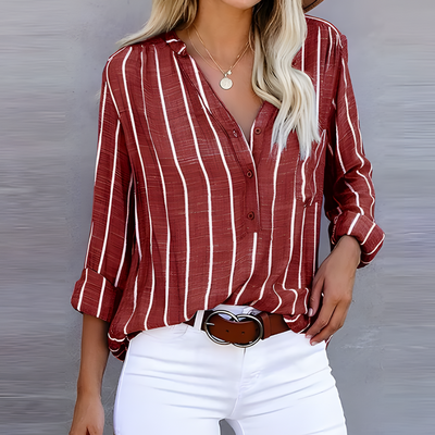 Elandra Striped Blouse