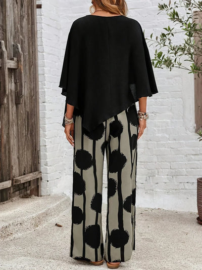 Sana - Comfortable Elastic Waist Two-Piece Set