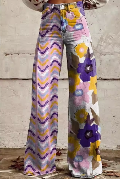 Isadora - Spring Flower Trousers
