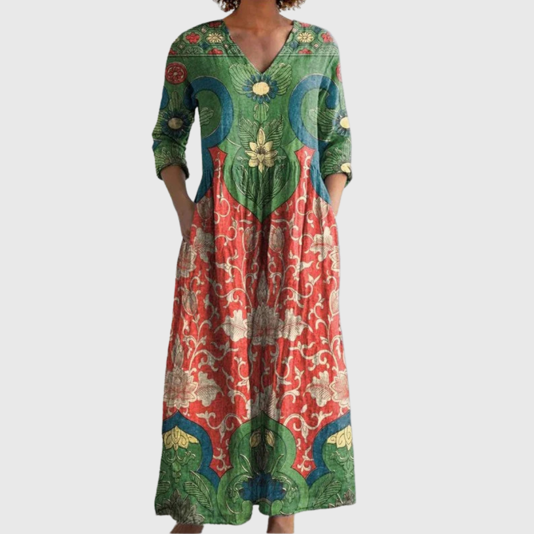 Esme | Vintage Floral Maxi Dress