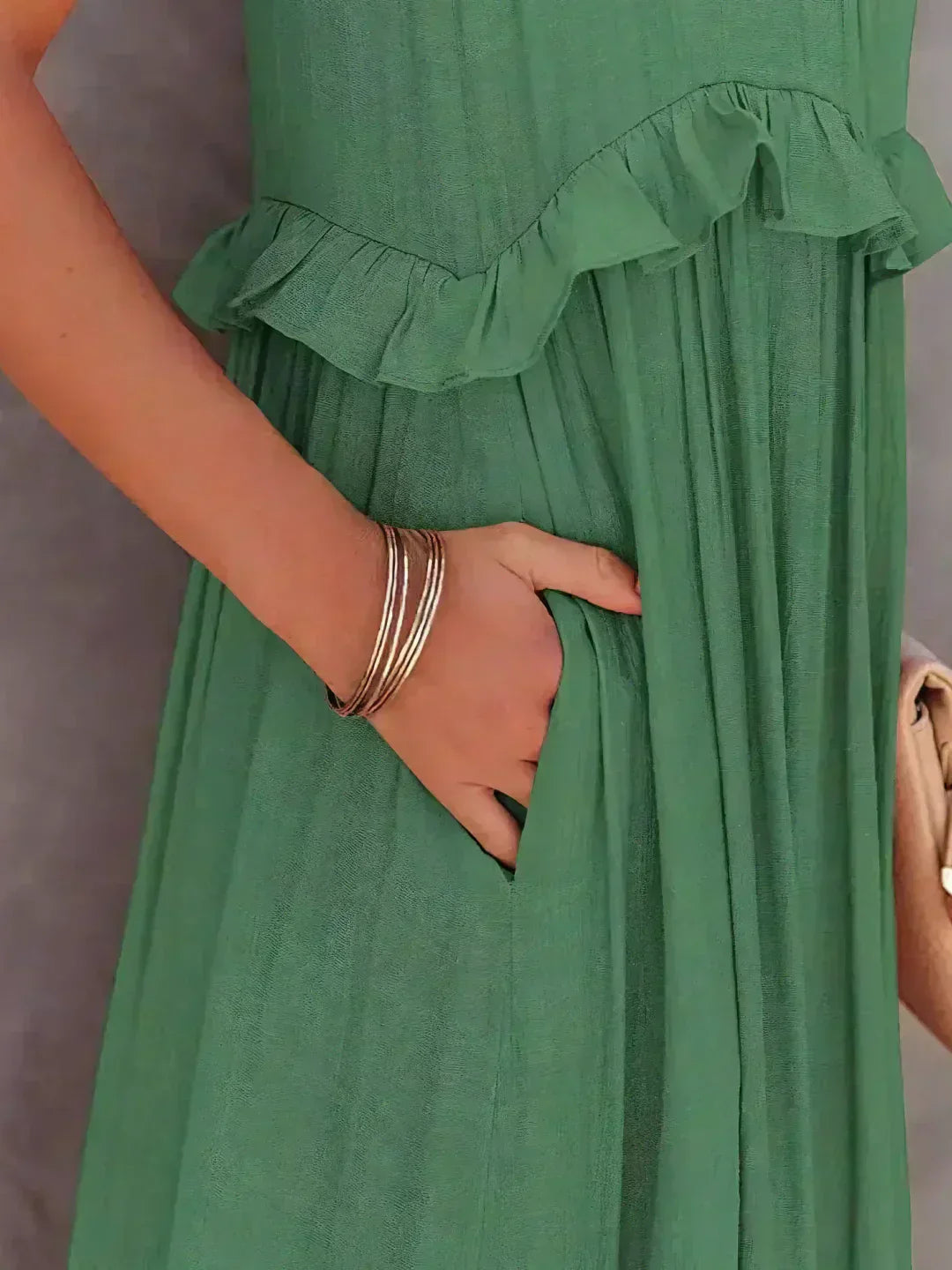 Sarah | Halter Maxi Dress with Ruffles (Almost Sold Out)