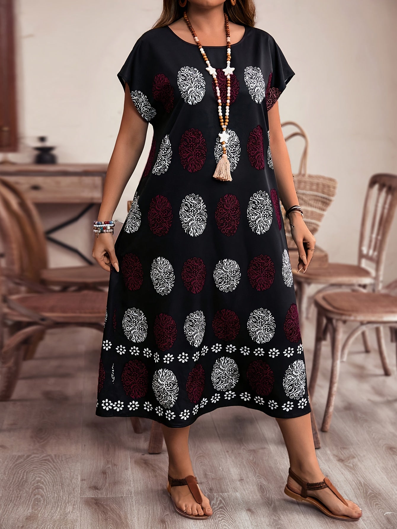 Elsbeth | Printed Midi Dress