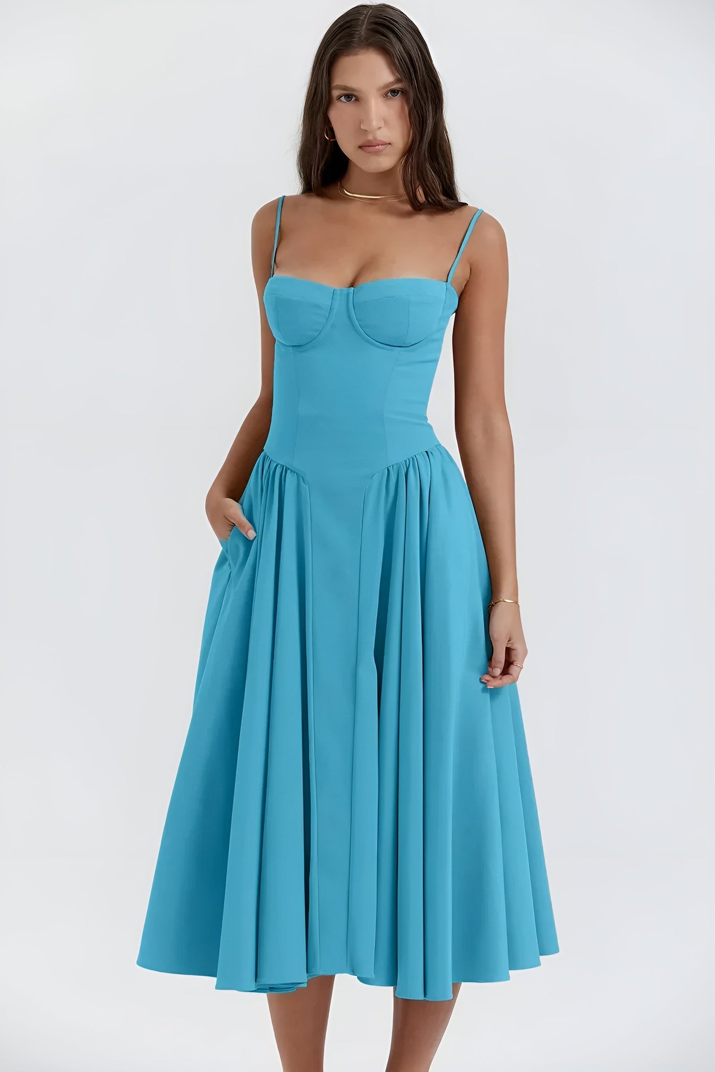 Camilla™ | Sleeveless Dress with Corset Fit