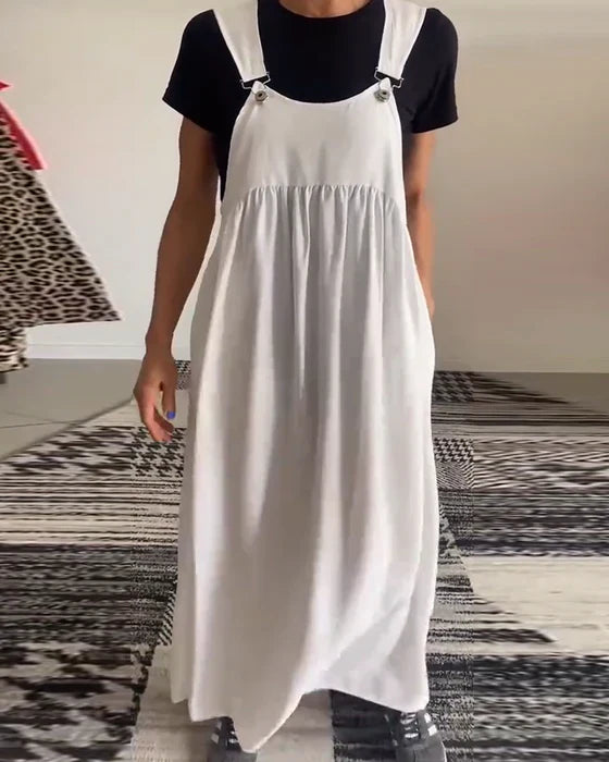 Alice | Casual Solid Strap Dress