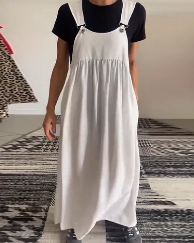 Alice | Casual Solid Strap Dress