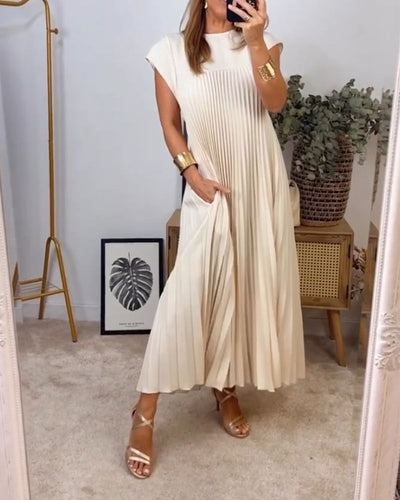 Ayla | Pleated Maxi Dress