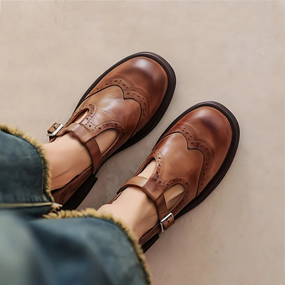 Mona | Vintage T-Bar Loafers