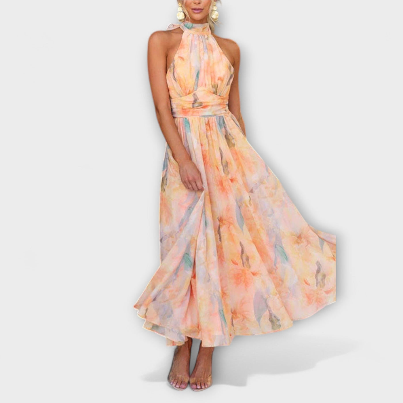 Aurora | Halter Maxi Dress