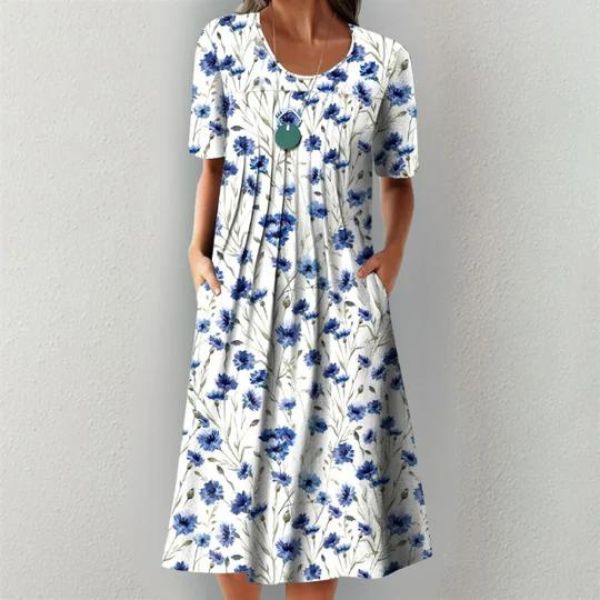 Eléa | Floral Flared Dress