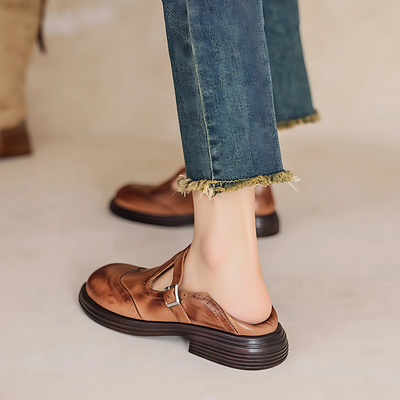 Mona | Vintage T-Bar Loafers