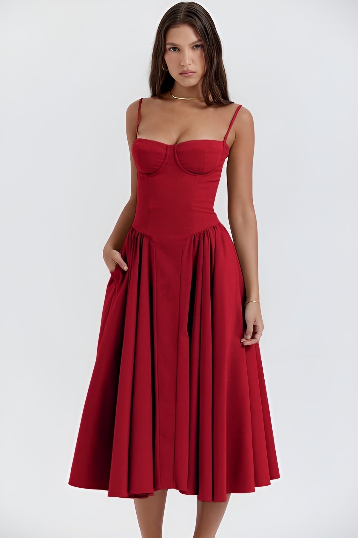 Camilla™ | Sleeveless Dress with Corset Fit