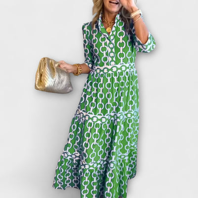 Nina | Printed Midi Dress