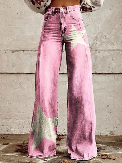 Mia™ - High Waisted Wide Leg Trousers