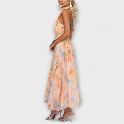 Aurora | Halter Maxi Dress
