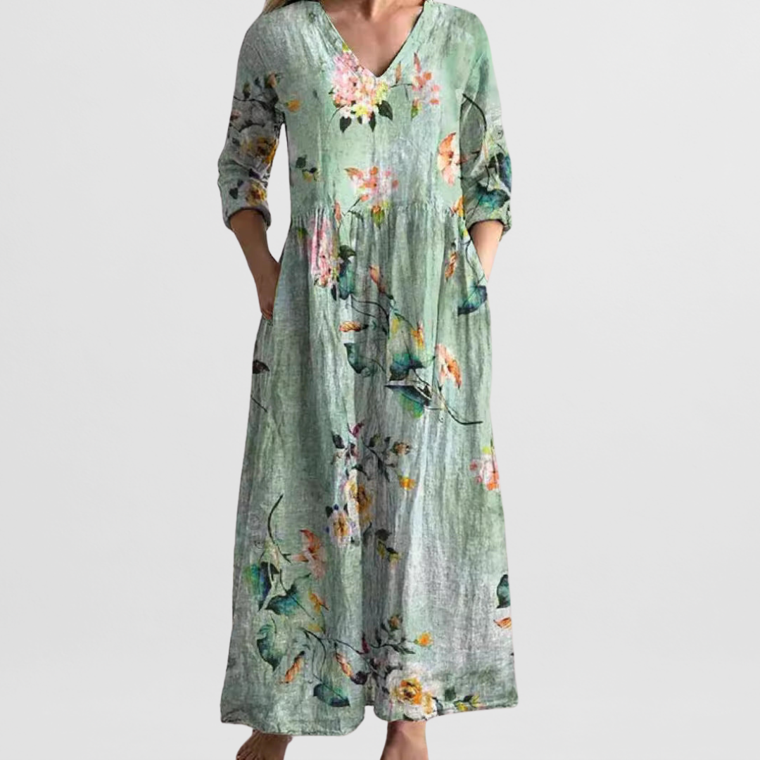 Serena Floral Maxi Dress