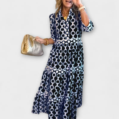 Nina | Printed Midi Dress