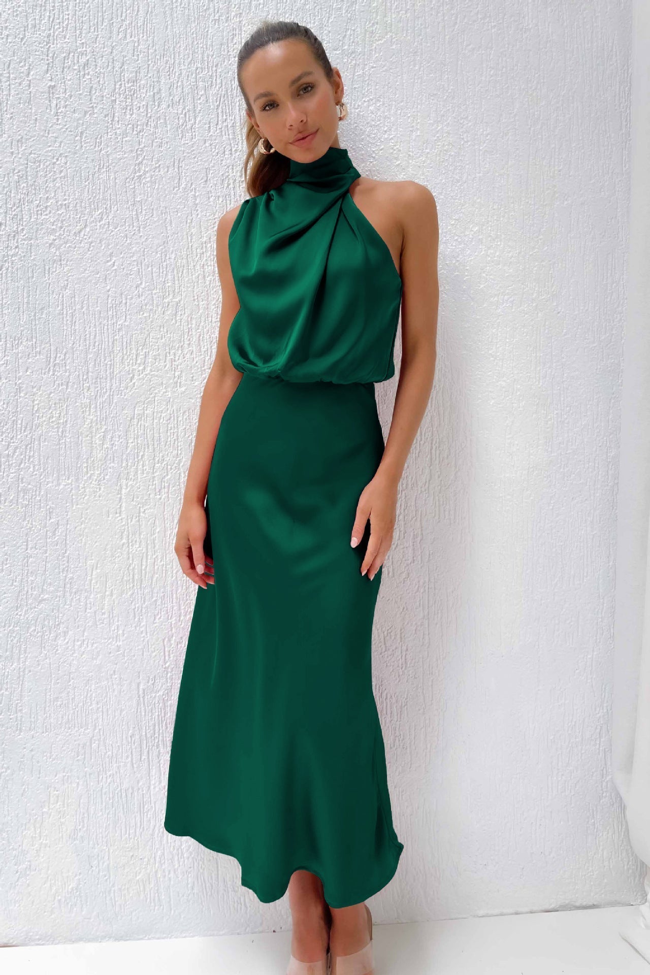 Valeria™ | Long Dress with Halter Neck