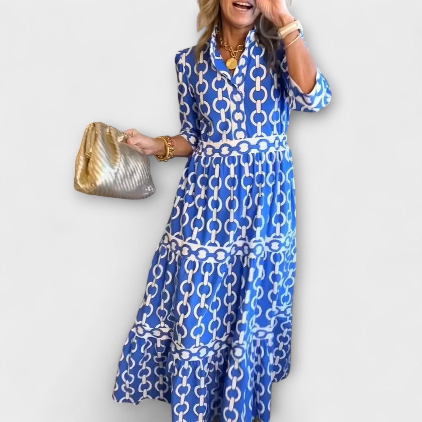 Nina | Printed Midi Dress