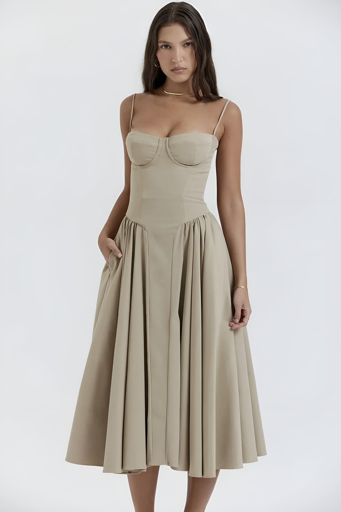 Camilla™ | Sleeveless Dress with Corset Fit