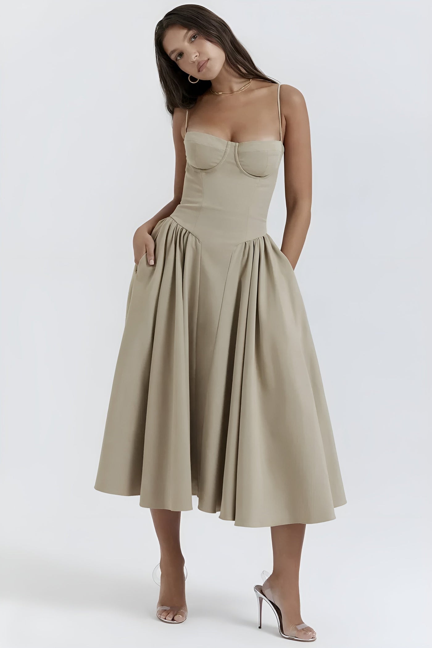 Camilla™ | Sleeveless Dress with Corset Fit