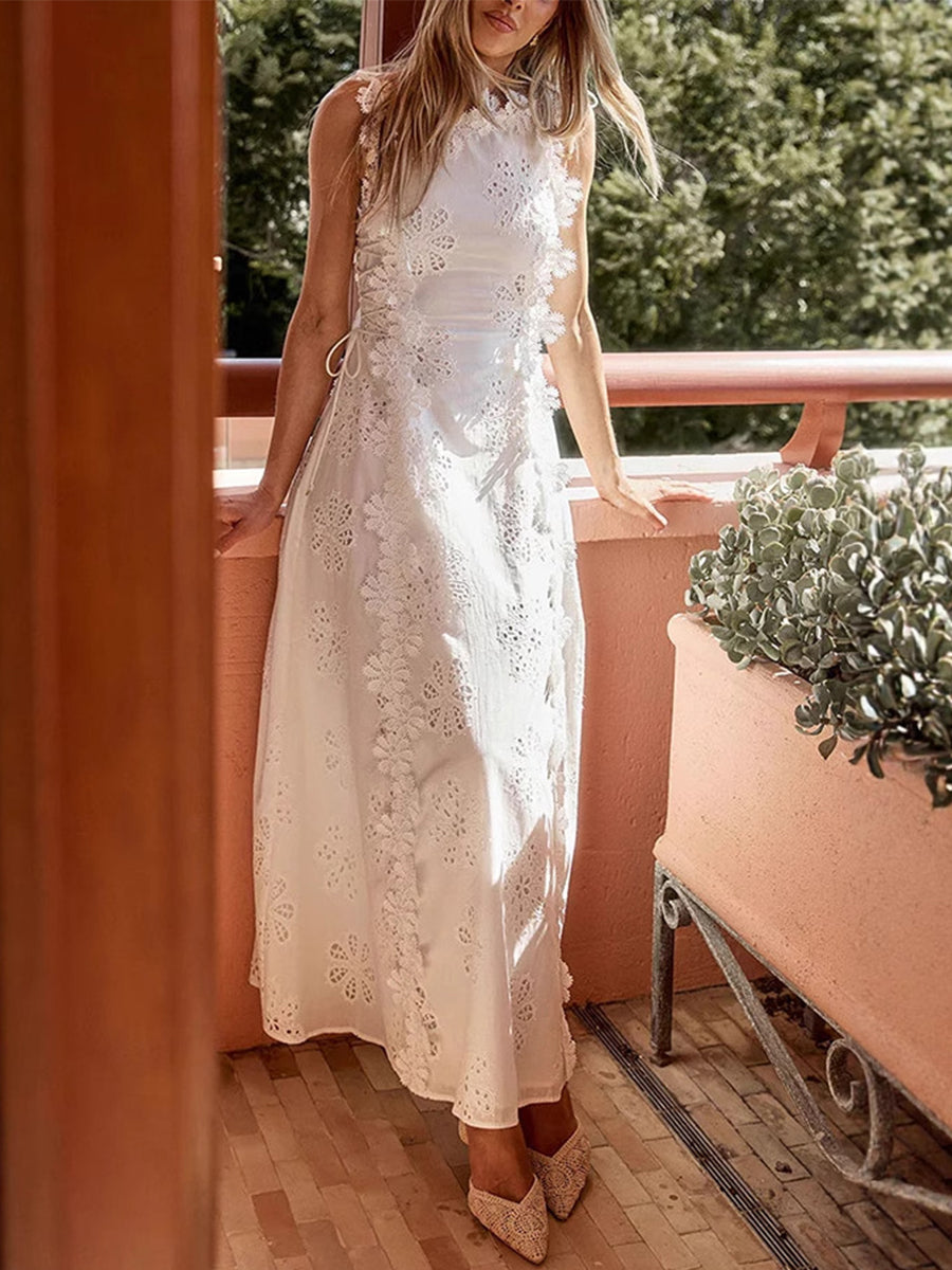 Livia | Embroidered Maxi Dress
