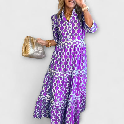 Nina | Printed Midi Dress