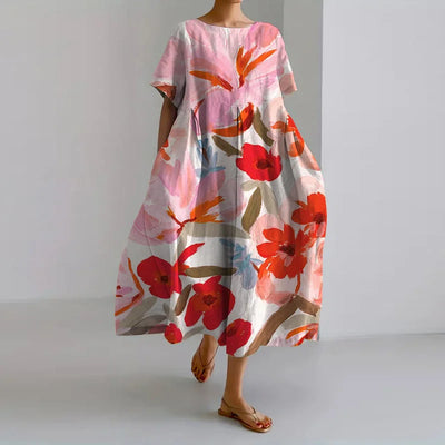 VALENTINE | Summer Floral Dress with a Flattering Cut and Freedom of Movement