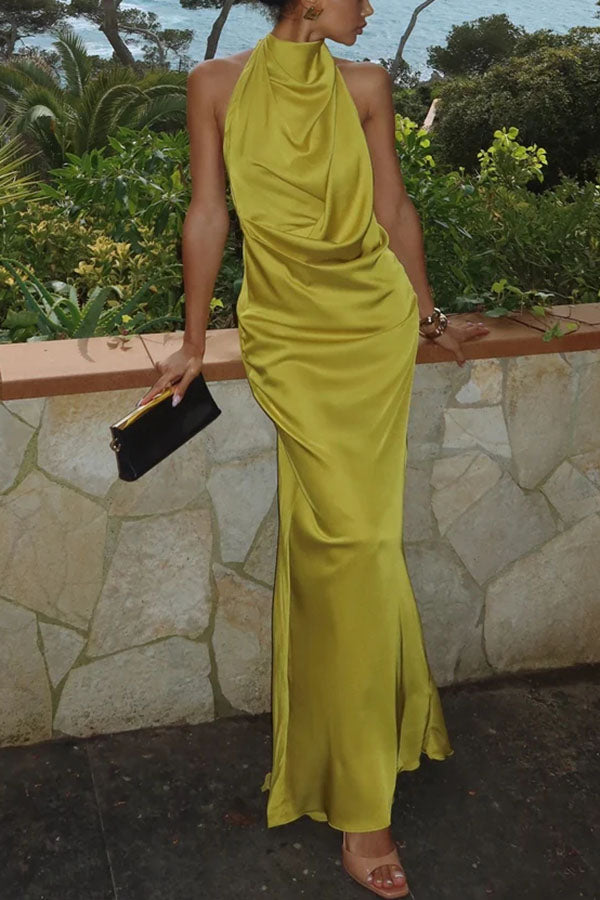 Aurelia - Satin Dress Sunset