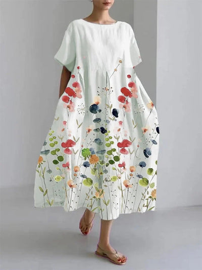 VALENTINA | Floral Summer Dress with Flattering Cut and Freedom of Movement