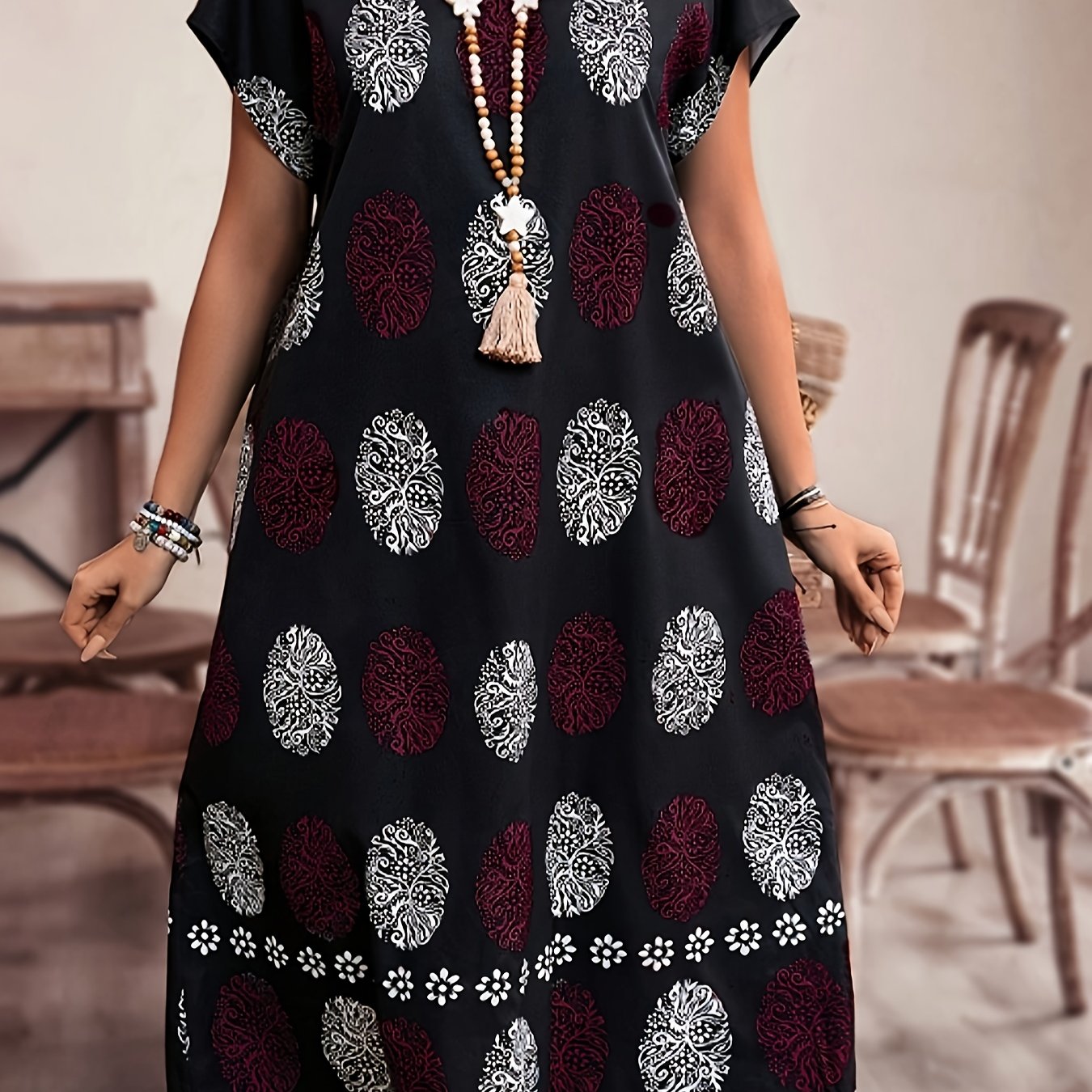 Elsbeth | Printed Midi Dress