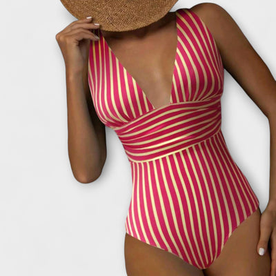 Aurora™ | Sculpting Striped Swimsuit