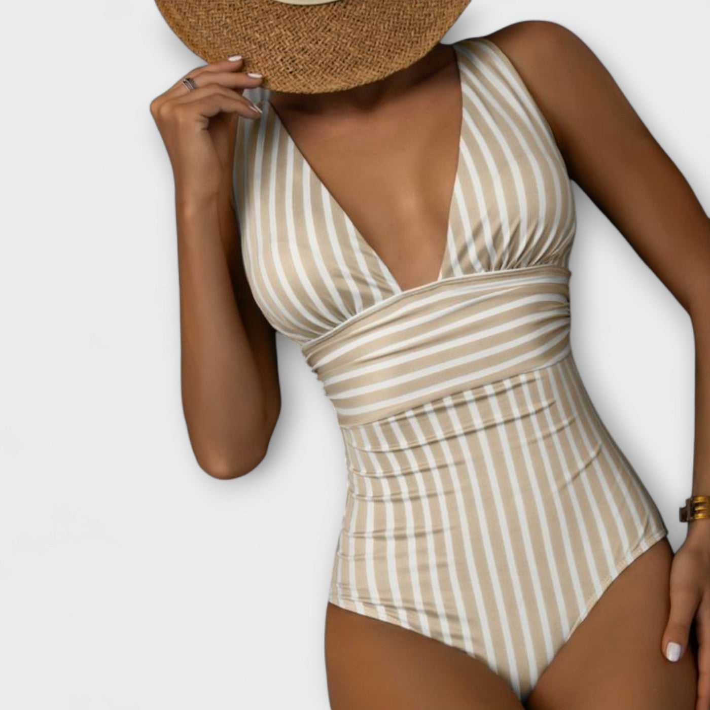 Aurora™ | Sculpting Striped Swimsuit
