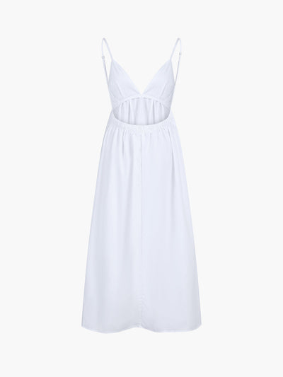 Mira | Strappy Cotton Maxi Dress