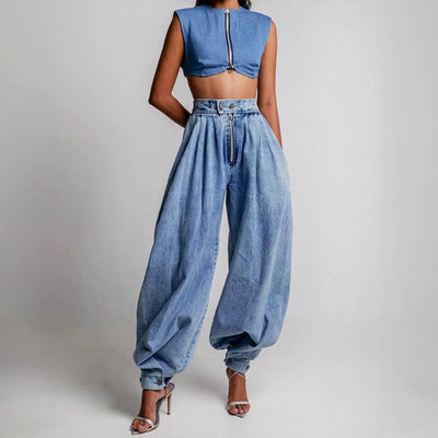 Eliana High-Waisted Balloon Jeans