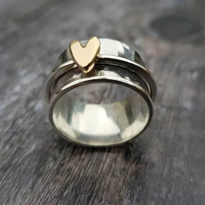 Vintage Silver Heart Ring