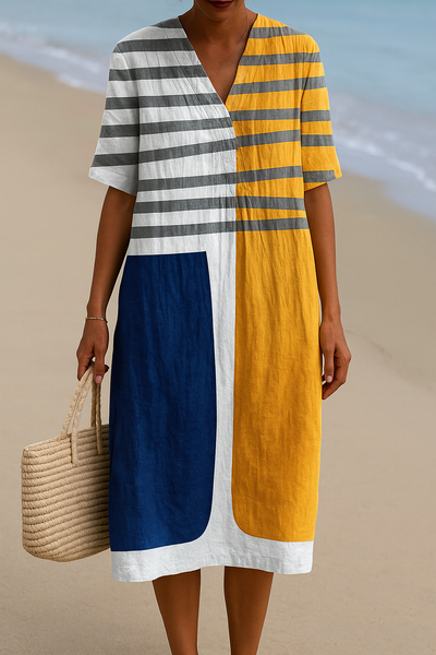 Nadège | Colour Block Dress