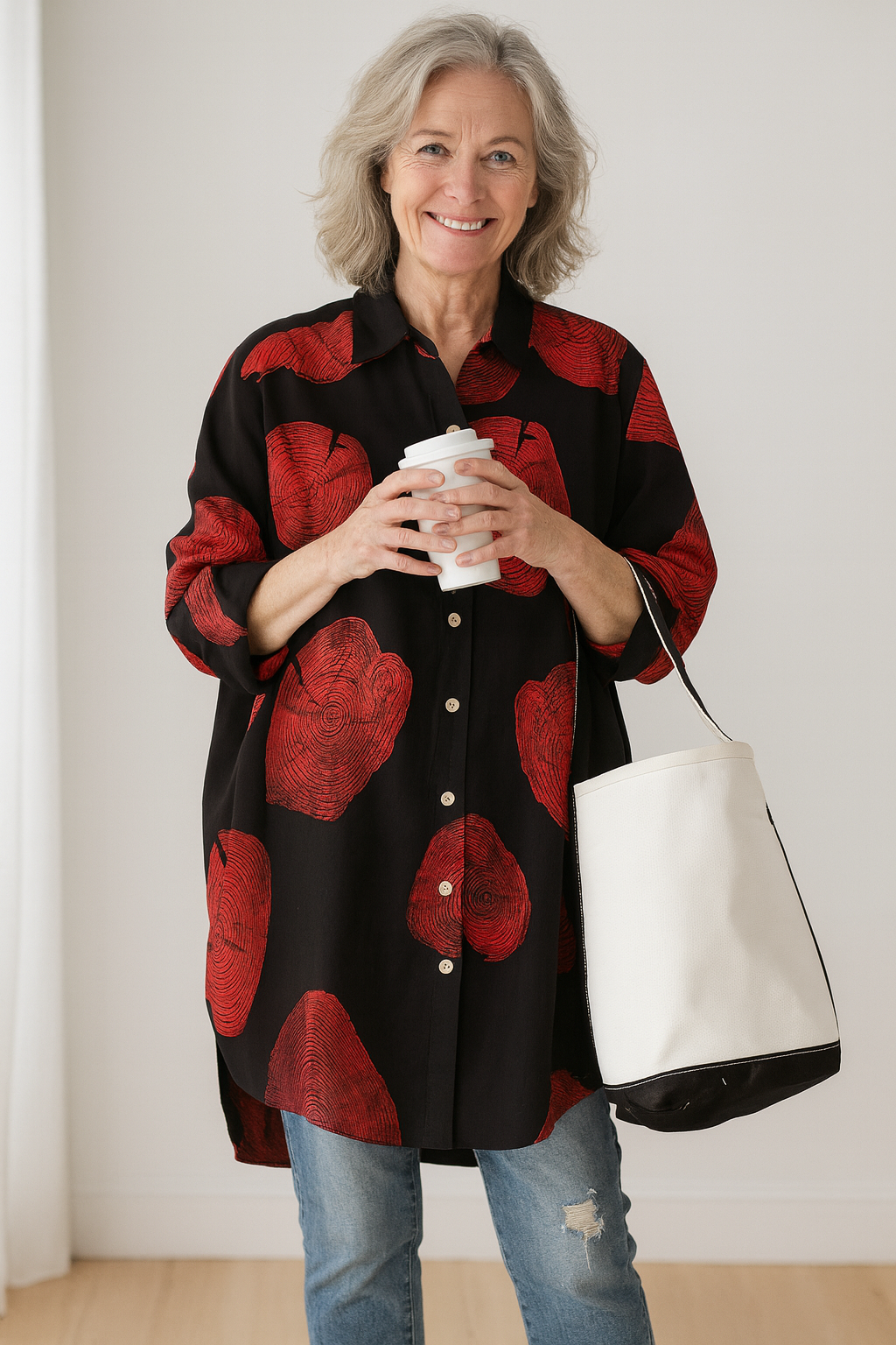 Evelyn | Oversized Shirt Dress