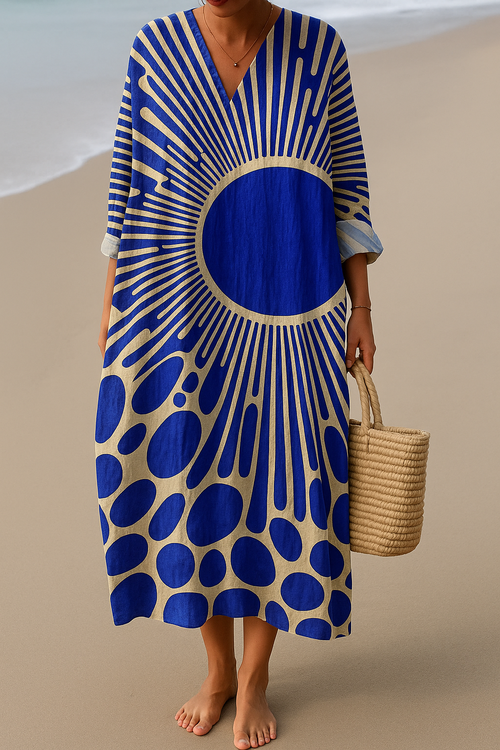 Aubrey | Art Inspired Cotton Dress Natural Beauty That Captures Attention