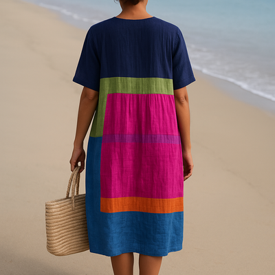 Ariane | Bright Colour Block Dress