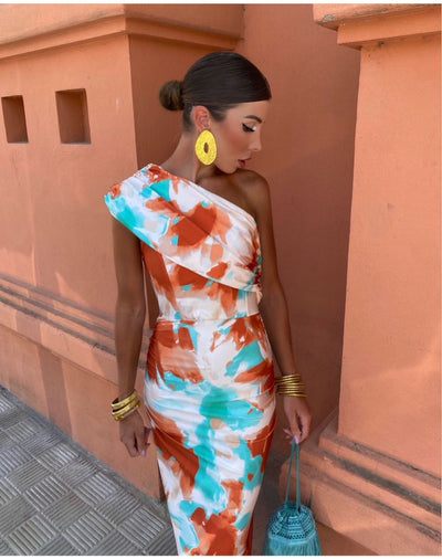 Aurelia™ | One-Shoulder Summer Dress